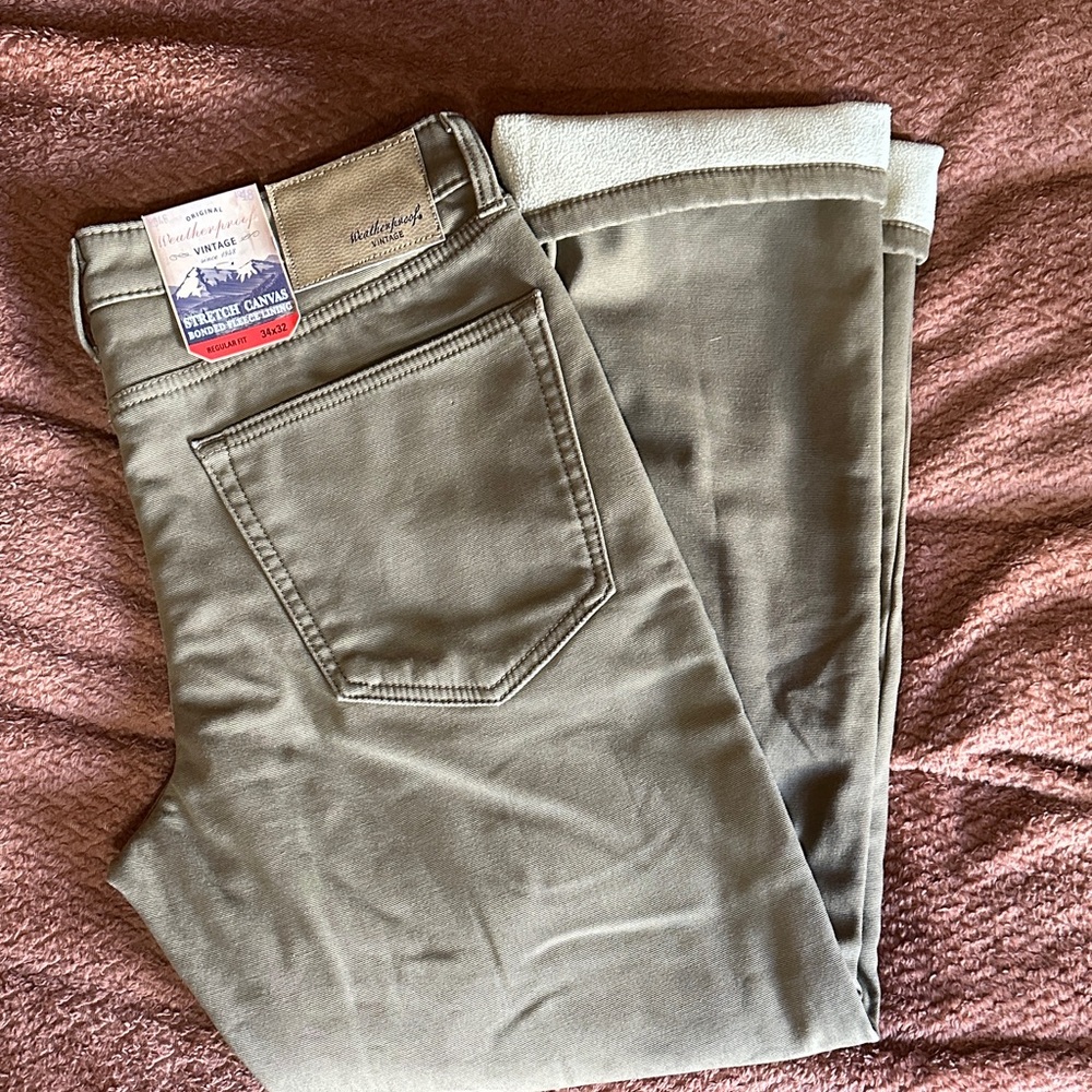 Weatherproof Men's Relaxed Fit Tan Jeans